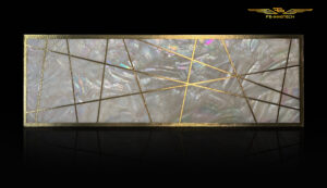 Роскошная дизайнерская отделка плиткой Luxurious design tile decoration LEAFLAT by FBINNOTECH Piastrelle in madreperla: un'alternativa unica per il tuo rivestimento перламутровая плитка для внутренней отделки"