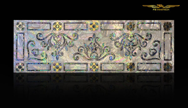Роскошная дизайнерская отделка плиткой Luxurious design tile decoration LEAFLAT by FBINNOTECH Piastrelle in madreperla: un'alternativa unica per il tuo rivestimento перламутровая плитка для внутренней отделки"