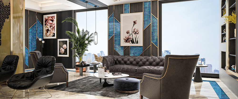" Luxurious design tile decoration LEAFLAT by FBINNOTECH Piastrelle in madreperla: un'alternativa unica per il tuo rivestimento"