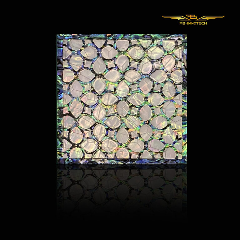 " Luxurious design tile decoration LEAFLAT by FBINNOTECH Плитка из перламутра: уникальная альтернатива для облицовки перламутровая плитка для внутренней отделки"