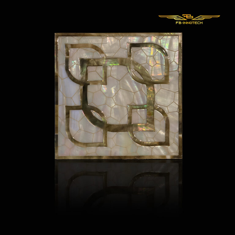 " Luxurious design tile decoration LEAFLAT by FBINNOTECH Плитка из перламутра: уникальная альтернатива для облицовки перламутровая плитка для внутренней отделки"