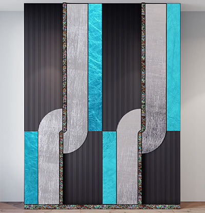 " Luxurious design tile decoration LEAFLAT by FBINNOTECH Piastrelle in madreperla: una superficie lucente per le tue pareti"