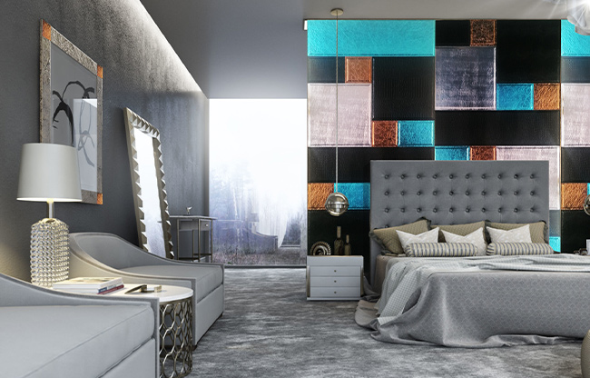 " Luxurious design tile decoration LEAFLAT by FBINNOTECH Piastrelle in madreperla: un dettaglio di stile per il tuo spazio interno"
