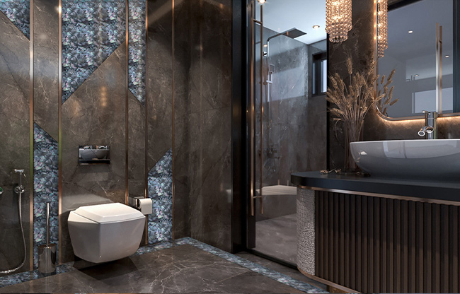 " Luxurious design tile decoration LEAFLAT by FBINNOTECH Piastrelle in madreperla: una scelta elegante per il tuo progetto di design"