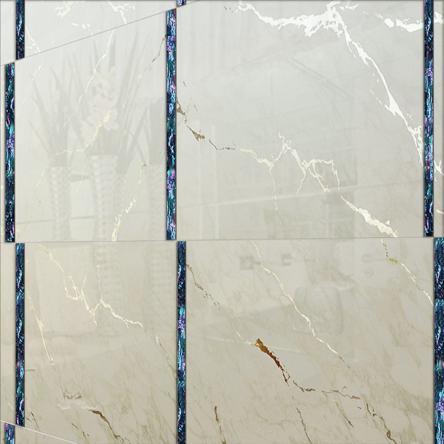 " Luxurious design tile decoration FBINNOTECH Mother-of-pearl tiles: a glossy surface for your walls"