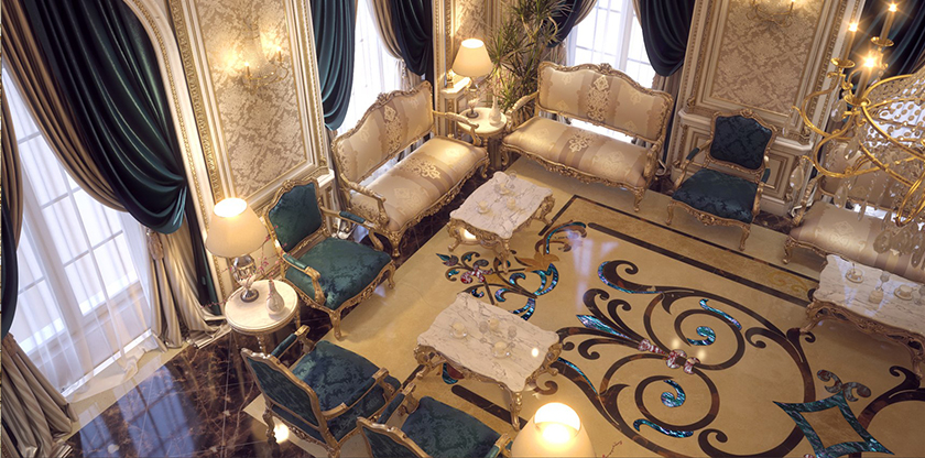 " Luxurious design tile decoration FBINNOTECH Mother-of-pearl tiles: a touch of luxury for your living space"
