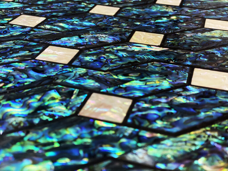 Leafat, luxury decorative tiles for floors, walls and furnishing accessories. Leather or mother-of-pearl mosaics for unique interior d (4)