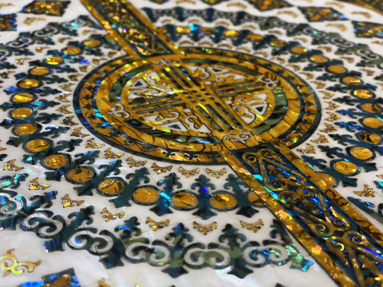 Leafat, luxury decorative tiles for floors, walls and furnishing accessories. Leather or mother-of-pearl mosaics for unique interior d (4)