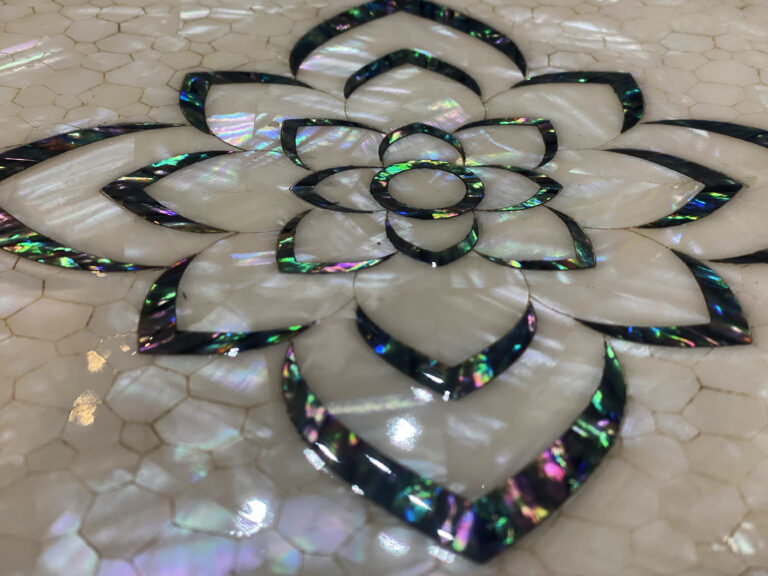 Leafat, luxury decorative tiles for floors, walls and furnishing accessories. Leather or mother-of-pearl mosaics for unique interior d (4)