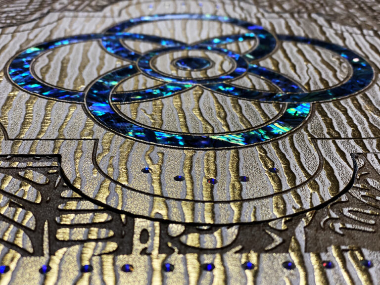 Leafat by FBinnotech, luxury decorative tiles for walls and furnishing. Leather for unique interior